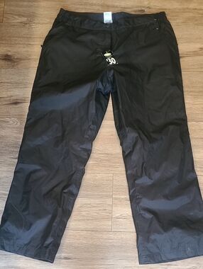 Nwt Athletic Works Snow Pants xl Black, Lined. Pull On .